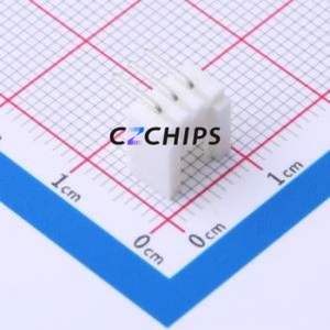 WAFER-HY2.0-3PWZ Wire-to-Board Pin Header Bent Lead Through Hole,P=2mm Connector 1x3P 2mm Right Angle Insert HY - Product Image 2