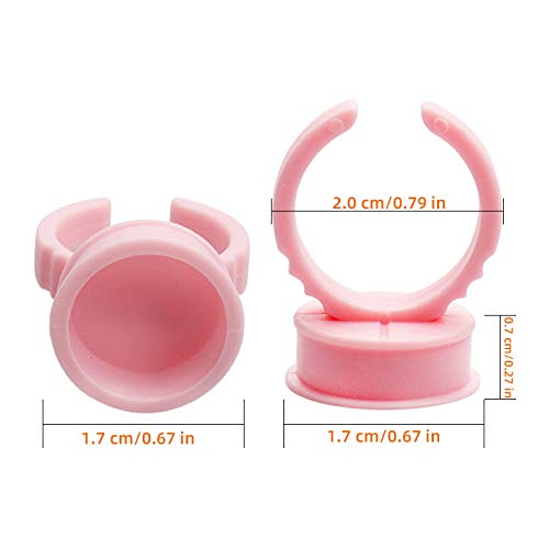 Нет минимального заказа, ваш бренд, 100 шт., одноразовые кольца для клея для ресниц для наращивания ногтей, кольца для клея, чашки, держатели