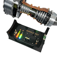 Nikolatoy Violent Turbofan Modèle de moteur Super Strong Brushless Motor Hobby Vitrine Les ornements peuvent être soufflés vers l'avant vers l'arrière