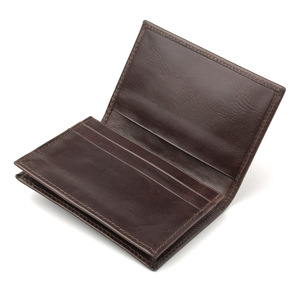 Genuine Leather <b>Business</b> <b>Card</b> <b>Holder</b> 4 Inch Solid Color Flip Design Multi <b>Card</b> Slots Everyday Use - Product Image 2