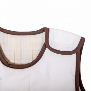 Traje de dormir personalizado de gasa de algodón de bambú transpirable con cremallera bidireccional mangas desmontables saco de dormir cómodo para bebé - Product Image 1