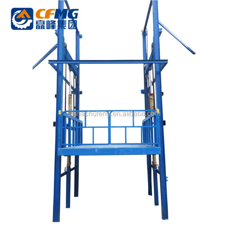 Tùy chỉnh thủy lực hàng hóa hoist Lift vận chuyển hàng hóa thang máy thủy lực Pallet Nâng Nền tảng