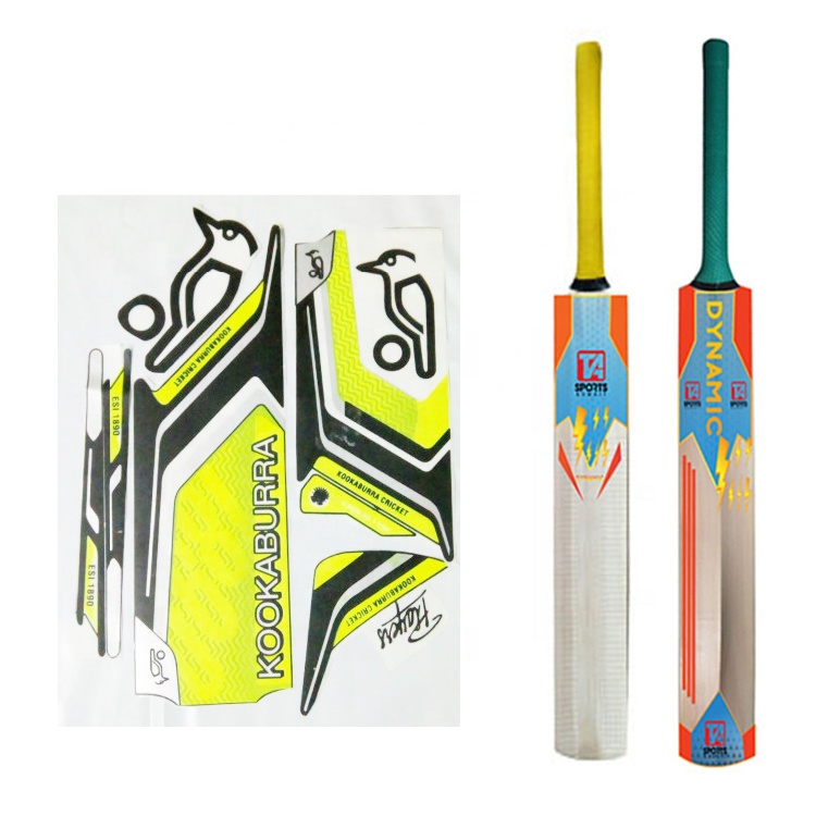 Оптовая продажа Заказные печатные новые крикет летучая мышь атласные наклейки