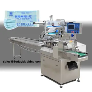 Flow Pack Horizontal Candy Biscuit Chocolate Packing Machine