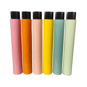 DESHUN misure personalizzate in alluminio tubi cosmetici in metallo imballaggio 50ml 60ml 100ml tubi morbidi colore chiaro giallo verde rosa <span class=keywords><strong>arancione</strong></span> - Product Image 1