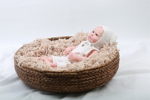 Bareheaded tan verdaderamente encantador suave de la ponderado de silicona vestido Toddle muñeca que mira como A un bebé - Product Image 5