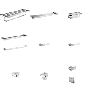 Sus304 thép không gỉ lưu trữ vòi hoa sen kệ kính đơn <span class=keywords><strong>Tier</strong></span> phòng tắm góc kệ - Product Image 1