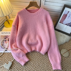 Maglione Lavorato a <span class=keywords><strong>Maglia</strong></span> in Stile Spicy Girl Europeo e Americano per Donne - Design Incrociato Primaverile, Vestibilità Slim, Top Elegante - Product Image 1