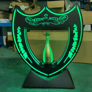 ตัวป้องกันขวดอะคริลิค <span class=keywords><strong>Dom</strong></span> <span class=keywords><strong>P</strong></span> ปรับแต่งได้เอง DIY สำหรับผู้นำเสนอขวดหน้าจอแสดงผลสว่างโดยใช้ไฟ LED ที่วางคืน - Product Image 6