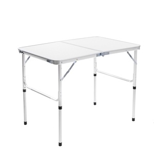 Moderno impermeabile in metallo mobili <span class=keywords><strong>da</strong></span> esterno <span class=keywords><strong>tavoli</strong></span> <span class=keywords><strong>pieghevoli</strong></span> con MDF Top per le gite in spiaggia cortile uso BBQs Park - Product Image 3