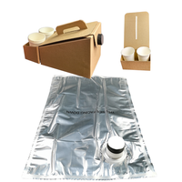 Sac en aluminium de 96 oz en boîte, qualité alimentaire, pochette BIB pour café liquide