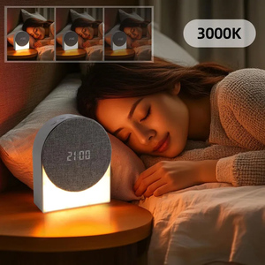 Produit Tendance 2026 : Enceinte Veilleuse Horloge Numérique LED avec Sons Apaisants pour Hôtel et Machine à Bruit Blanc pour Bébé, Réveil - Product Image 4