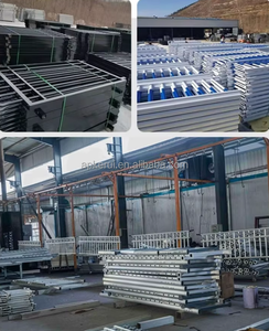 Zinc Acier <span class=keywords><strong>Fer</strong></span> Clôture Garde-corps Résidentiel Jardin Mur Cour Villa Isolation Extérieure Protection Garde-corps Assemblage Facile 3D - Product Image 6