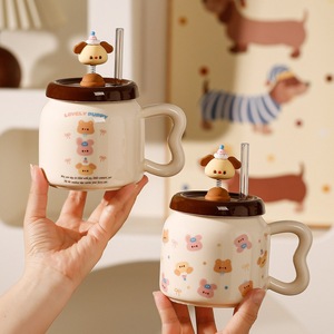 Taza <span class=keywords><strong>de</strong></span> Agua <span class=keywords><strong>de</strong></span> Cerámica con Diseño <span class=keywords><strong>de</strong></span> Perro <span class=keywords><strong>de</strong></span> Dibujos Animados, Idea <span class=keywords><strong>de</strong></span> Regalo <span class=keywords><strong>de</strong></span> <span class=keywords><strong>Cumpleaños</strong></span> Perfecta <span class=keywords><strong>para</strong></span> el Mejor Amigo, Taza <span class=keywords><strong>de</strong></span> Recuerdo <span class=keywords><strong>para</strong></span> el Desayuno en Casa <span class=keywords><strong>de</strong></span> una Niña - Product Image 2