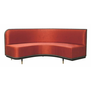 Banquette Courbe Moderne Style Mid-Century, Sièges Écologiques Rembourrés, Canapé Commercial pour Salon, Cadre en Bois, <span class=keywords><strong>Restaurant</strong></span> - Product Image 1