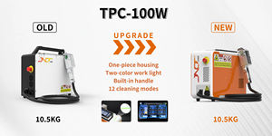 Pembersih penghilang minyak cat Raycus portabel, alat pembersih Laser serat portabel 10w - Product Image 5