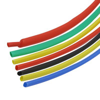 Selubung Pipa Susut Panas Hitam 10MM 1kv 2:1 Tanpa Perekat, Selubung Kabel Susut Panas Hitam