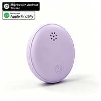Traceur MFi BLE Apple Find My & Google Find Hub, localisateur intelligent à double système avec batterie remplaçable CR2032