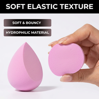 Lot d'éponges de maquillage OEM très demandées, sans latex, douces, pour application humide ou sèche, pour fond de teint, marque privée, emballage personnalisé
