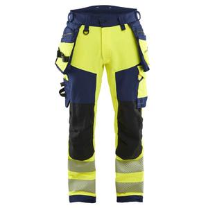 BLAKLADER - 112216483389D112 Pantalones Hi-Vis Elásticos en 4 direcciones Hi-vis Amarillo/Azul Marino-EAN 7330509906347 ROPA DE TRABAJO DE 2017 - Product Image 1