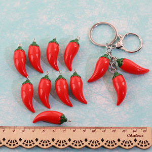 Perles acryliques en forme de piment pour la fabrication de bijoux, accessoires artisanaux en résine plastique en forme de goutte - Product Image 3