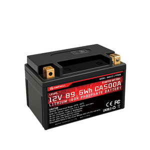 Ampxell แบตเตอรี่ลิเธียมแบบชาร์จไฟได้12V 89.6Wh 7Ah CA500A ได้อายุการใช้งานยาวนานแบตเตอรี่ลิเธียมชาร์จได้สำหรับรถจักรยานยนต์รถยนต์ AMX12--70FQ CA500 7Ah 12V - Product Image 2