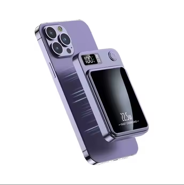 5000mAh Mini Portable Charger Powerbank Magnetic Wireless Charging PD20w External Battery Fast Charging Power Bank 10000mah