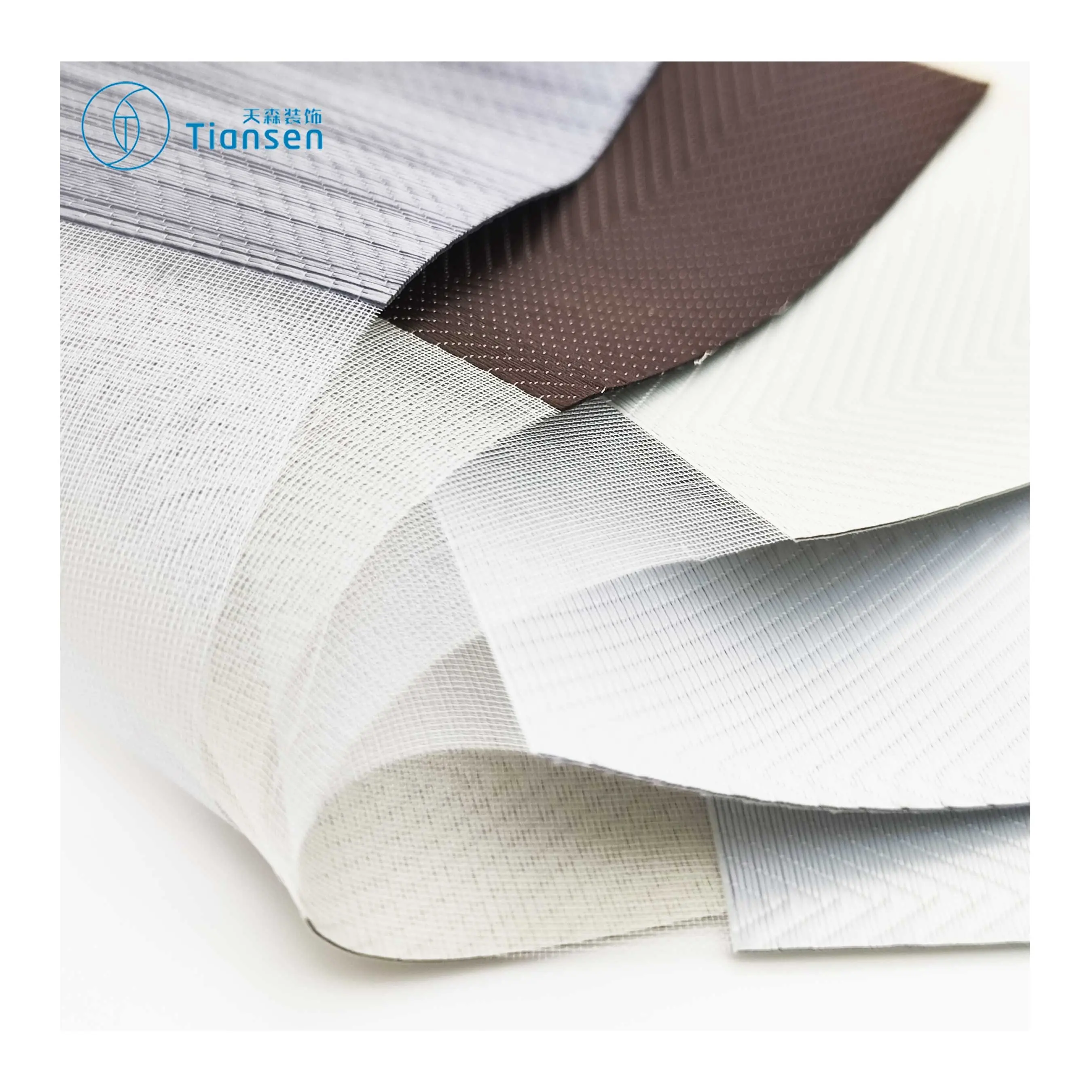 Haute qualité crème solaire tissu plaine rouleau nuances tissu aveugle pour fenêtre stores rideau