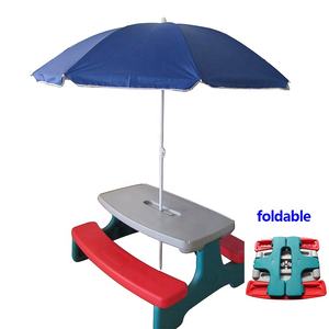 โต๊ะพลาสติกพับได้แบบเสียบปลั๊กสำหรับเด็ก รุ่นใหม่ ปี 2025 สำหรับงานปาร์ตี้ แคมป์ปิ้ง เฟอร์นิเจอร์กลางแจ้งสำหรับเด็ก ใช้ในสวน - Product Image 1