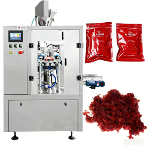 Machine d'emballage automatique de sachets à fermeture éclair pour mélasse de chicha, machine de remplissage et d'emballage de sachets préformés de nicotine pour chicha - Ventes Flash - Product Image 1