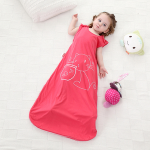 Gran oferta, saco de dormir de doble capa para niños pequeños, 100% algodón, saco de dormir para bebé, técnica termostática inteligente con cremallera impresa - Product Image 1
