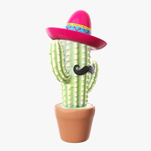 <span class=keywords><strong>Cactus</strong></span> stylisé décoratif souvenir en polyrésine personnalisé - Product Image 5