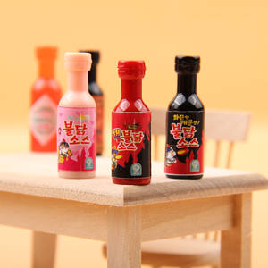 <span class=keywords><strong>Miniature</strong></span> de nourriture de simulation, accessoires de loisirs créatifs DIY, mini magasin de proximité, sauce turque en résine Ob11, <span class=keywords><strong>confiture</strong></span> de célébrité d'Internet - Product Image 1