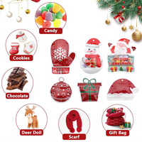 Sacs en Mylar personnalisés pour bonbons de Noël irréguliers, sacs en plastique avec fermeture à glissière pour l'emballage de collations et de chocolats