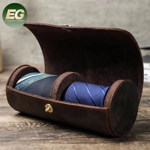 GA146 Cylindrical Shape Neck Custom for Gift <strong>Box</strong> Silk Set Packaging Necktie Luxury Perfume Mens <strong>Tie</strong> Clip Boxs - Product Image 1