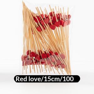 Brochetas de Bambú Premium de 15 cm para Fruta, Barbacoa, Pollo, Té <span class=keywords><strong>con</strong></span> Leche, Decoración de Sándwiches - Product Image 5