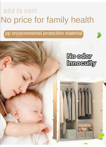Custom Color <strong>Portable</strong> Diy Clothes Foldable Cabinet Plastic Organizer <strong>Wardrobe</strong> Cube Closet Plastic <strong>Wardrobes</strong> for Clothes - Product Image 2