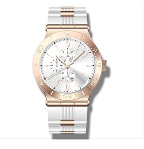 カスタム時計ローズゴールドステンレススチール10 ATMクォーツ時計ブランドあなた自身のロゴ高級時計メンズ - Product Image 6