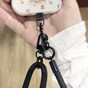 Wanlisheng Phone <b>Lanyard</b> 7Mm <b>Polyester</b> Braided Crossbody Neck Strap For Outdoor Hiking With Logo Printing Option - Product Image 2
