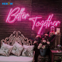 Néon personnalisé avec lettres led, petit mur en acrylique, 12v, flexibles, pour mariage, vente en gros
