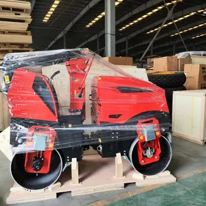 Construction Machinery Double Single Drum 1ton2ton3ton4ton5ton8ton10ton Walk Behind Compactor Vibration Ride On Road Roller