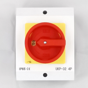 32A 4-Pole Rotary Load Disconnector <strong>Switch</strong> IP65 Waterproof Metal And Plastic Rotary <strong>Isolator</strong> <strong>Switch</strong> For AC <strong>3</strong>-<strong>Phase</strong> - Product Image 3