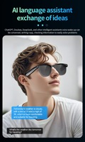 Nouvelles Lunettes de Soleil Tendance au Design Mode avec Traduction IA Intelligente, Caméra HD 800W, Appel Vidéo et Vocal, Monture TR90
