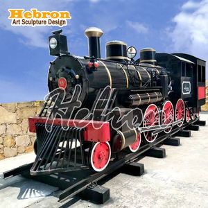 2026 Gran Venta Lindas Decoraciones Retro de Hierro Forjado Artesanal Modelo Locomotora de Vapor Mao Zedong Bonitos Adornos de Tren Regalos - Product Image 2