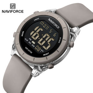 NAVIFORCE 7108 Digital Watches for Women Muilti-Function Luminous Waterproof Wristwatch Silicone Strap Female <b>Clock</b> - Product Image 4