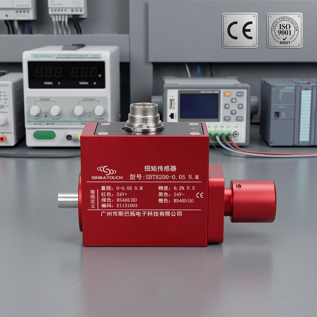 Mini Dynamic Torsion Sensor Solid Shaft High Overload Bolt Fastening Torque Calibration Assembly Line Tightening Detection
