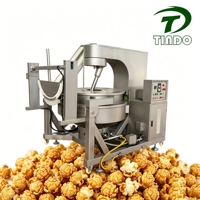 Ligne de production de pop-corn aromatisé, machine à pop-corn à chauffage au gaz, machine à pop-corn à induction électrique