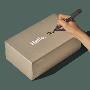 <b>Extra</b> Thick Corrugated Cardboard Shipping Boxes <b>Large</b> Custom Logo <b>Printed</b> Kraft Paper Shipping Box Tear Strip - Product Image 1