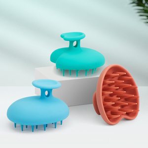 Cepillo de lavado de ducha de cuerpo sólido renovable, cepillo de baño de silicona para perros y mascotas, peine de silicona suave, cepillo de baño para mascotas - Product Image 5