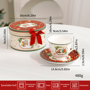 Ensemble de vaisselle en céramique de Noël haut de gamme, simple et luxueux, avec bols, assiettes et tasses papillon modernes – Idéal pour un <span class=keywords><strong>cadeau</strong></span> – Vente flash - Product Image 6